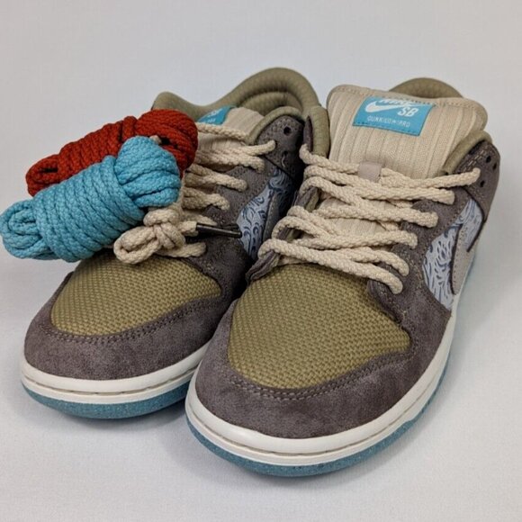 Nike Dunk SB Low Pro Big Money Savings Mens Size 8 FZ3129-200 Brown White - Picture 5 of 12